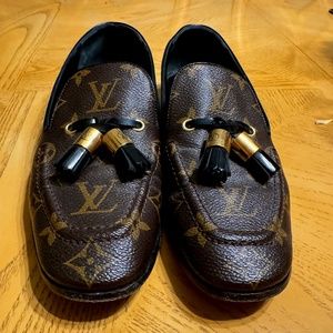 Louis Vuitton Brown Monogram Society Flats